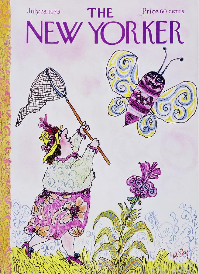 New Yorker July 28th 1975 Painting by William Steig