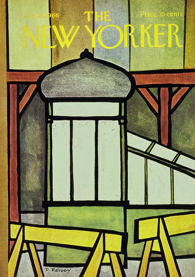 City Painting - New Yorker July 30th 1966 by Donald Reilly