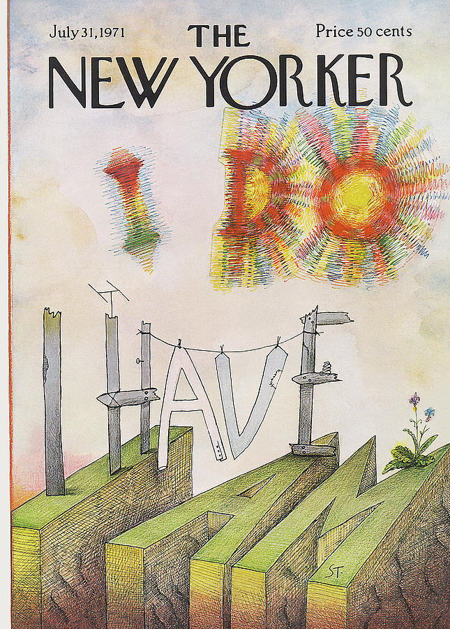 New Yorker July 31st, 1971 Painting by Saul Steinberg
