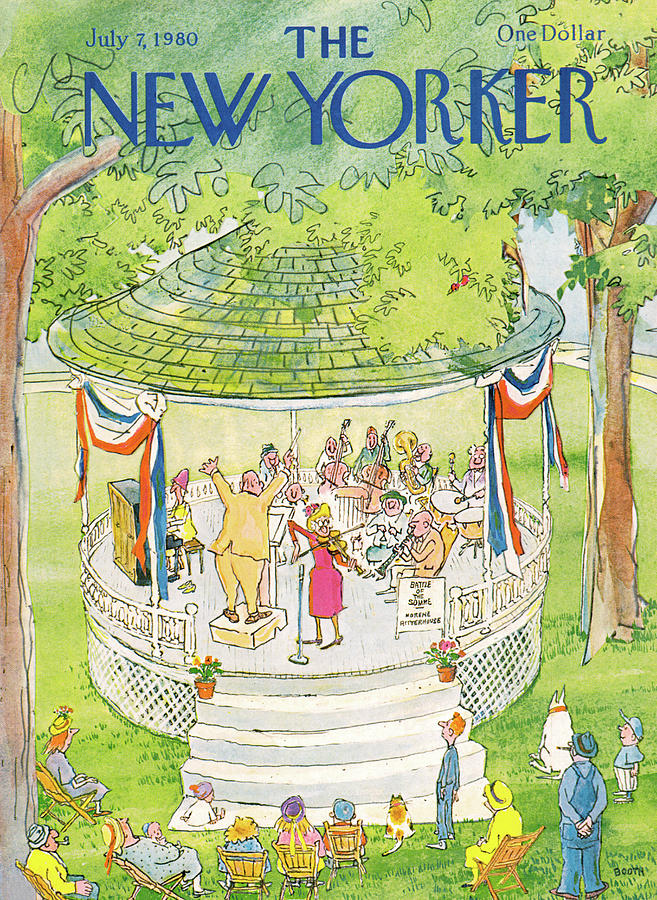 New Yorker July 7th, 1980 Painting by George Booth
