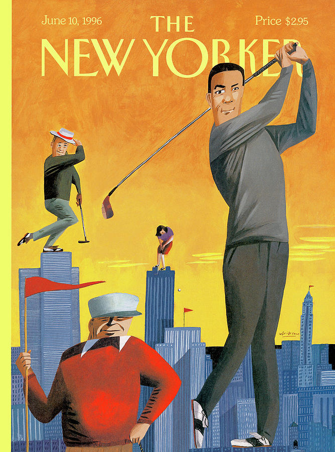 Golf Painting - New Yorker June 10th, 1996 by Mark Ulriksen