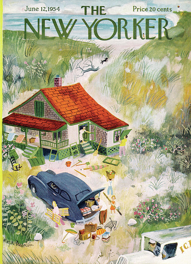 New Yorker June 12th, 1954 Painting by Roger Duvoisin New Yorker June 12th, 1954 Painting by Roger Duvoisin
