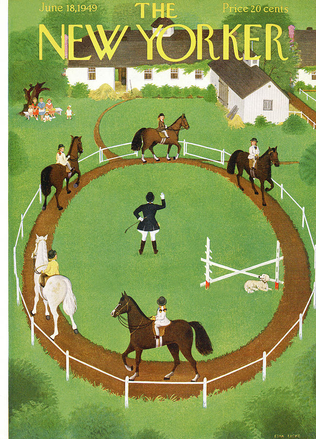 New Yorker June 18th, 1949 Painting by Edna Eicke