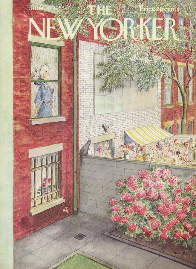 New Yorker June 18th, 1955 Painting by Mary Petty