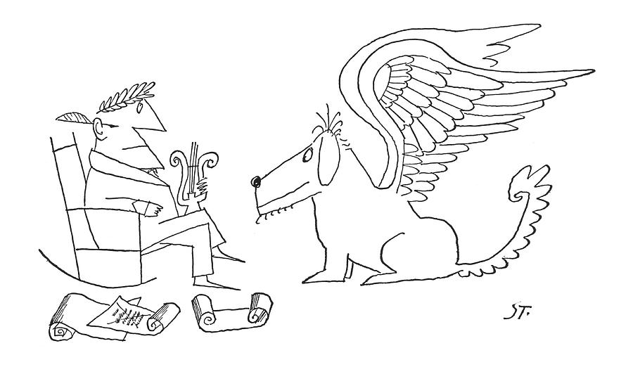 New Yorker June 22nd, 1963 Drawing by Saul Steinberg New Yorker June 22nd, 1963 Drawing by Saul Steinberg