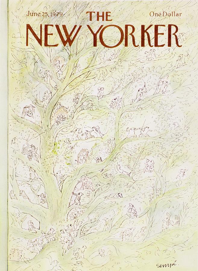 New Yorker June 25th 1979 Painting by JJ Sempe