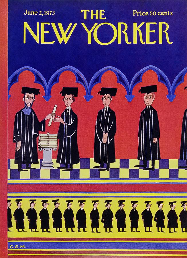 New Yorker June 2nd 1973 Painting by Charles Martin New Yorker June 2nd 1973 Painting by Charles Martin