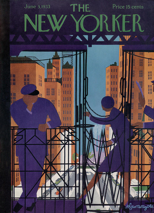 New York City Painting - New Yorker June 3rd, 1933 by Adolph K Kronengold