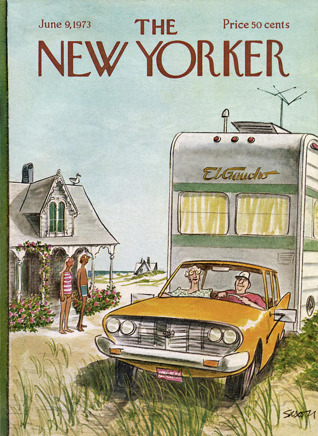 New Yorker June 9th, 1973 Painting by Charles Saxon