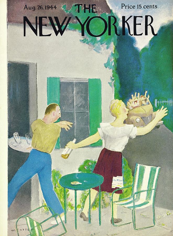 New Yorker August 26, 1944 Painting by William Cotton