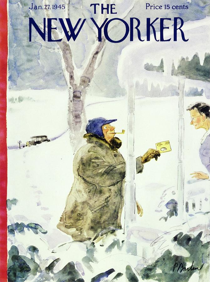 New Yorker January 27, 1945 Painting by Perry Barlow