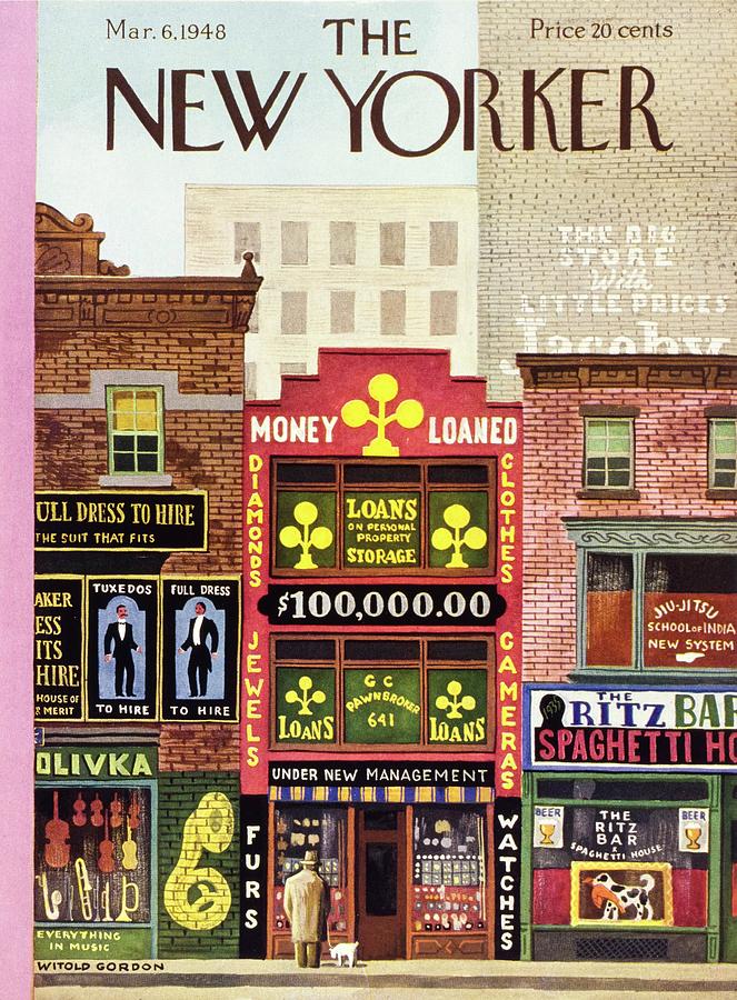 New Yorker March 6 1948 Painting by Witold Gordon