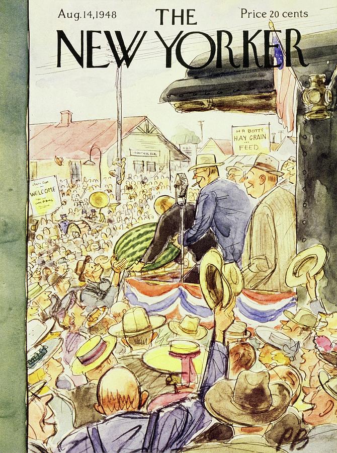 New Yorker August 14, 1948 Painting by Perry Barlow