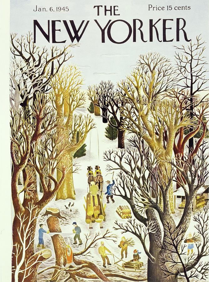 New Yorker January 6, 1945 Painting by Ilonka Karasz