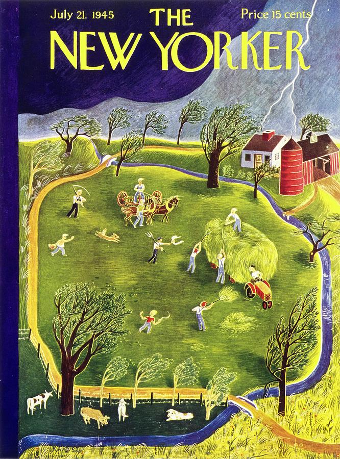 New Yorker July 21 1945 Painting by Ilonka Karasz