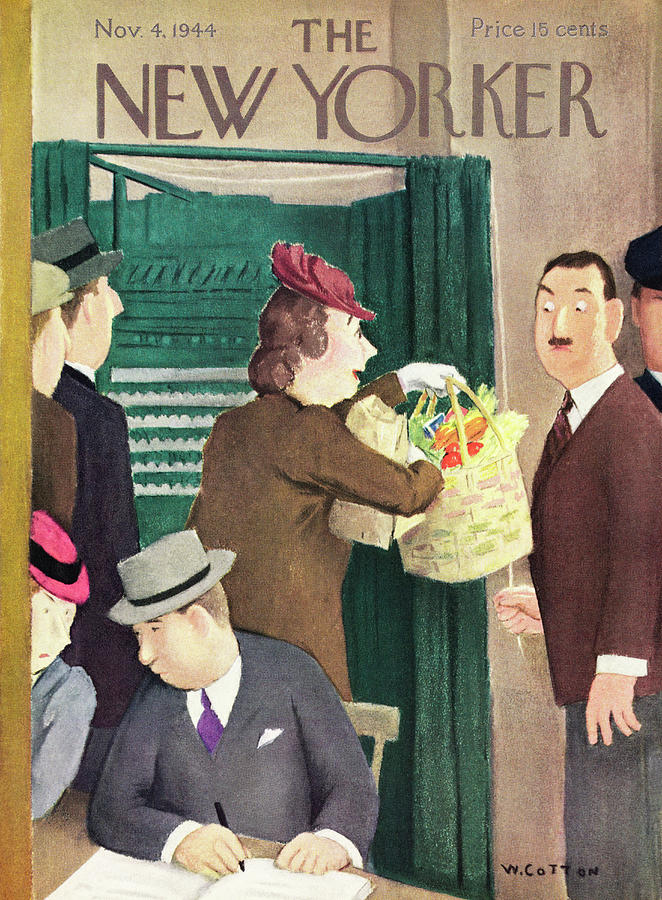 New Yorker November 4, 1944 Painting by William Cotton