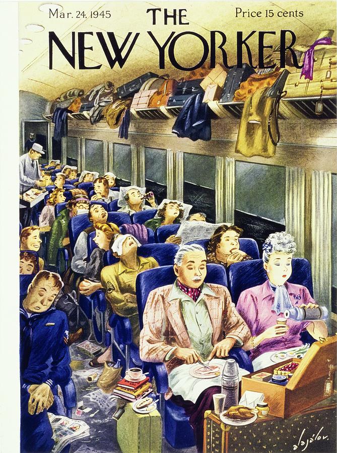 New Yorker March 24 1945 Painting by Constantin Alajalov