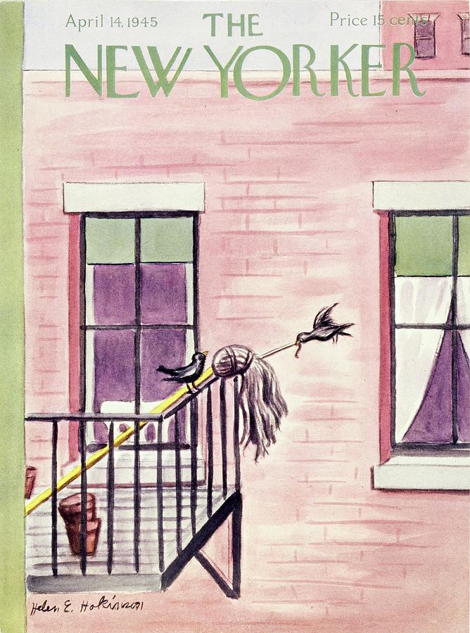 New Yorker April 14 1945 Painting by Helene E Hokinson