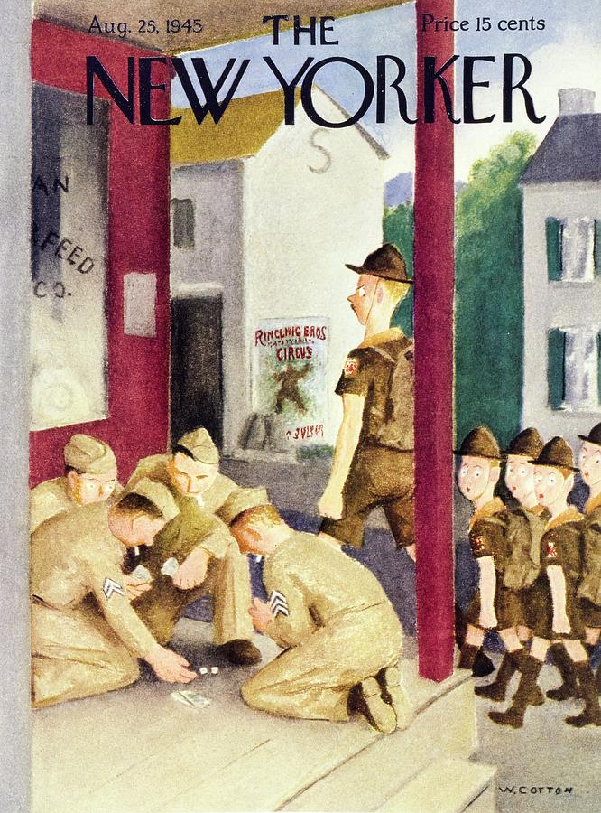 New Yorker August 25 1945 Painting by William Cotton