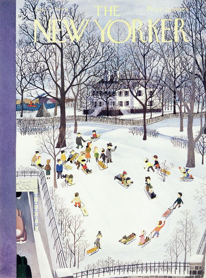 New Yorker January 31, 1948 Painting by Charles E Martin