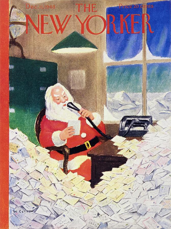 New Yorker December 11, 1948 Painting by William Cotton