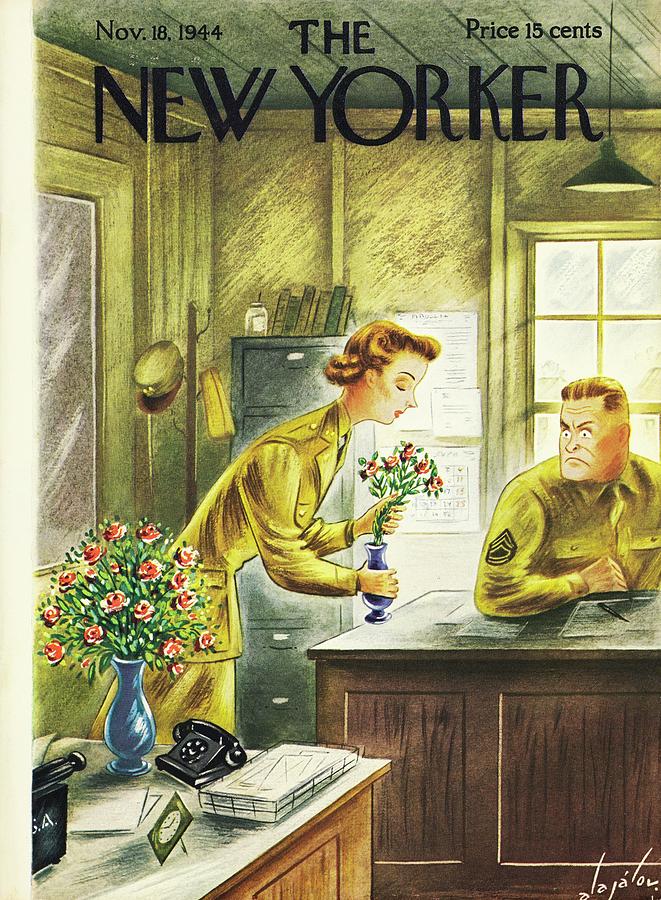 New Yorker November 18, 1944 Painting by Constantin Alajalov
