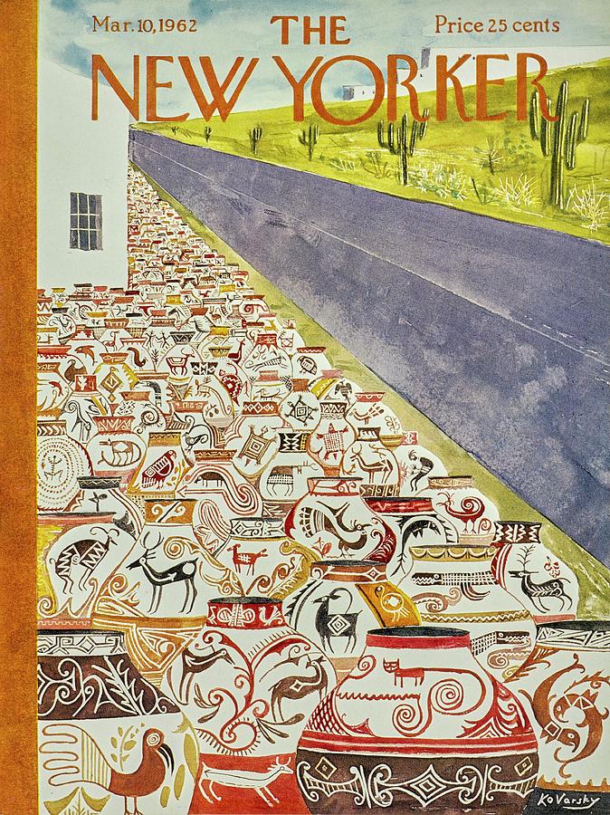 New Yorker March 10th 1962 Painting by Anatole Kovarsky
