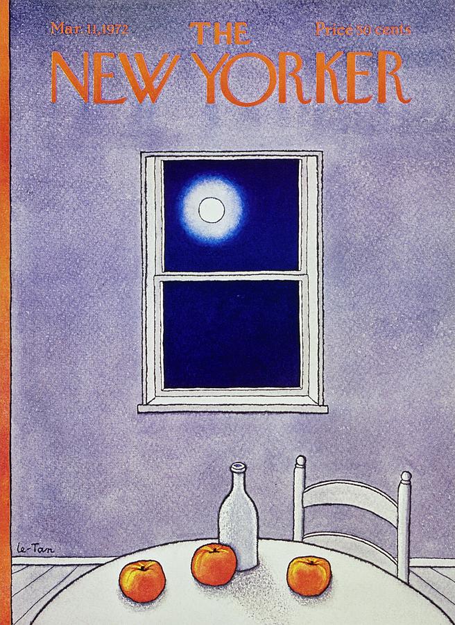 New Yorker March 11th 1972 Painting by Pierre Le-Tan