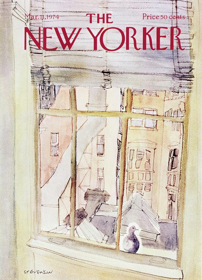 New Yorker March 11th 1974 Painting by James Stevenson