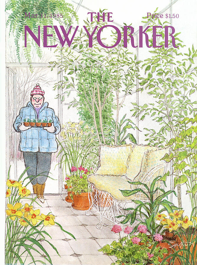 New Yorker March 11th, 1985 Painting by Charles Saxon