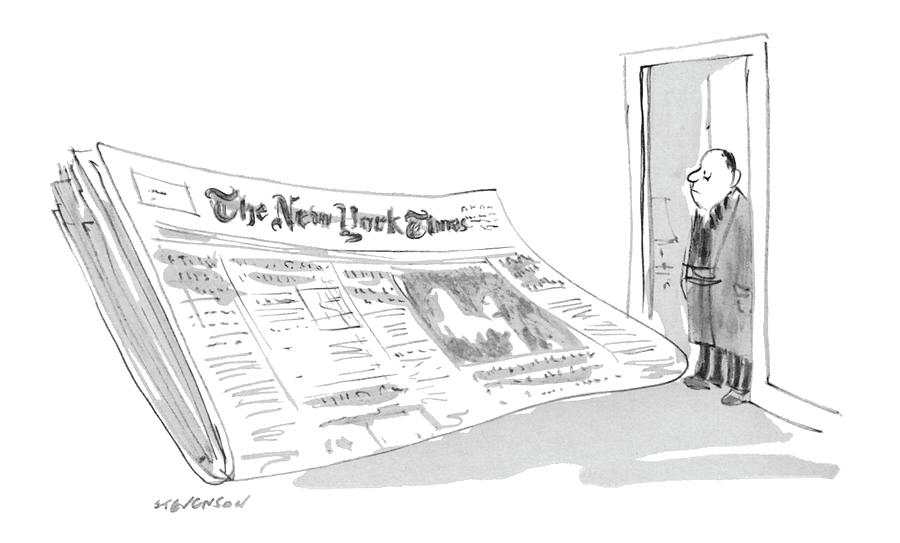 New Yorker March 13th, 1971 Drawing by James Stevenson