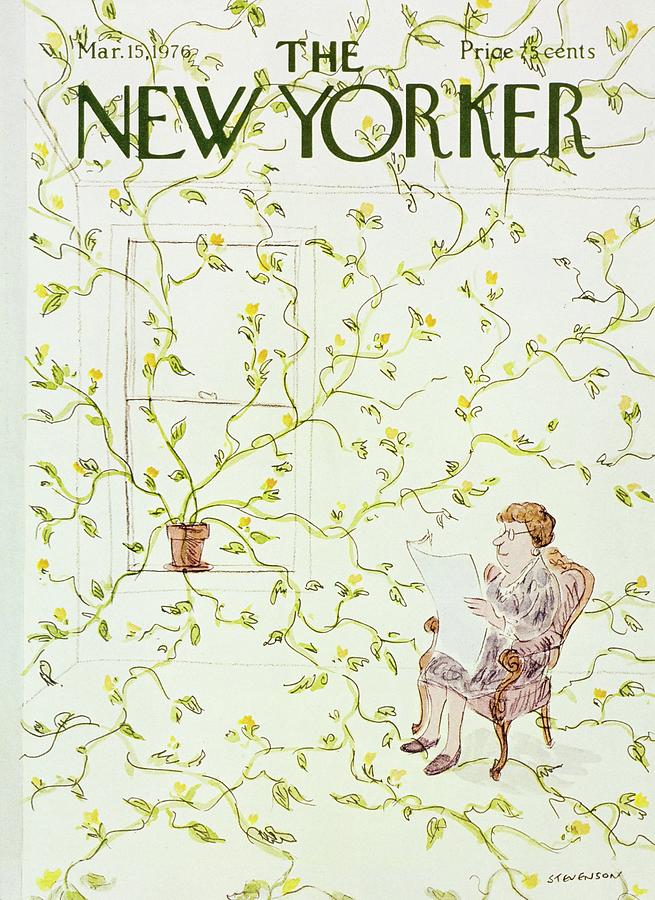 New Yorker March 15th 1976 Painting by James Stevenson