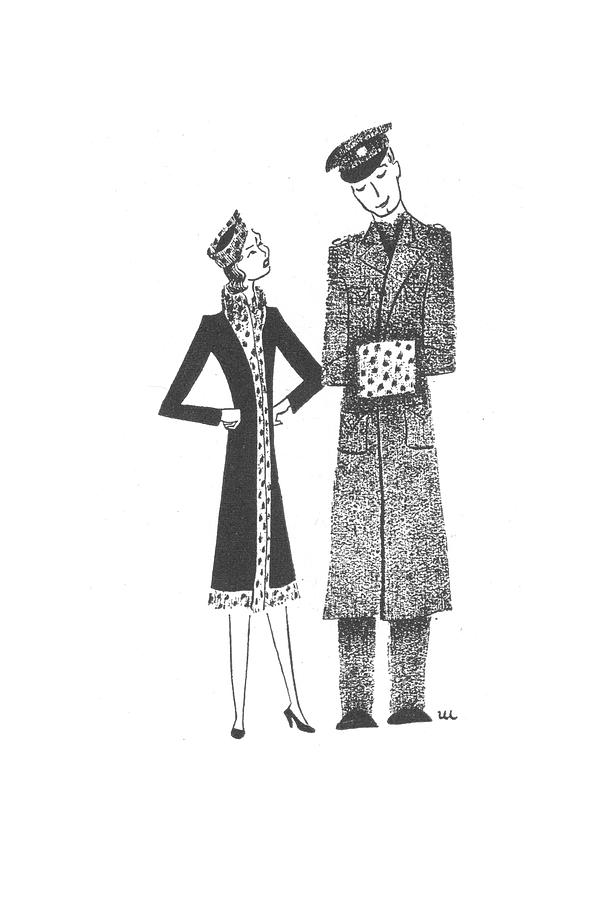 New Yorker March 21st, 1942 Drawing by Christina Malman