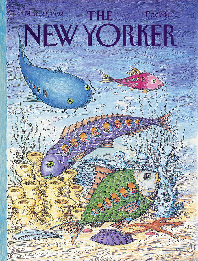 New Yorker March 23rd, 1992 Painting by John OBrien