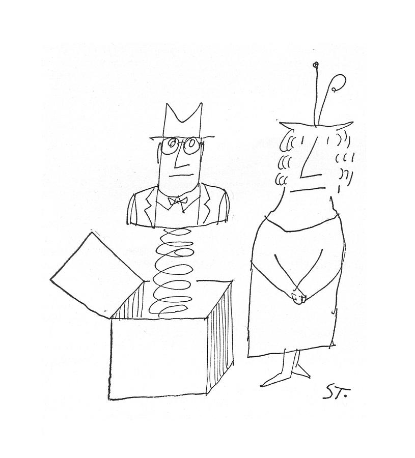 New Yorker March 5th, 1960 Drawing by Saul Steinberg