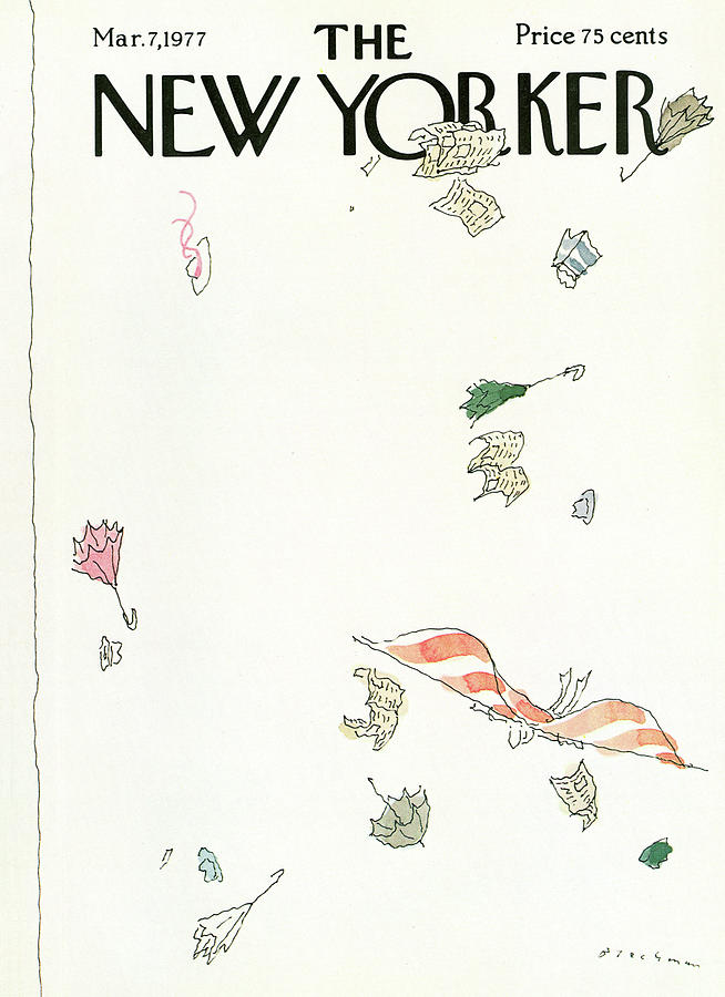 New Yorker March 7th, 1977 Painting by RO Blechman