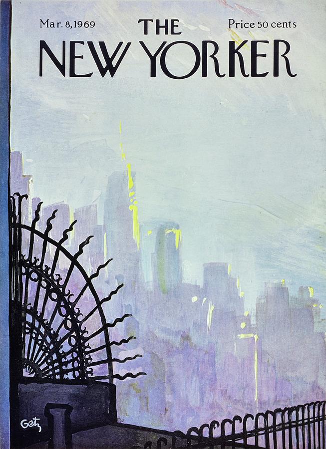 New Yorker March 8th 1969 Painting by Arthur Getz