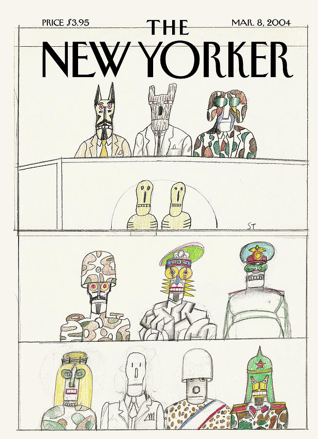 New Yorker March 8th, 2004 Painting by Saul Steinberg