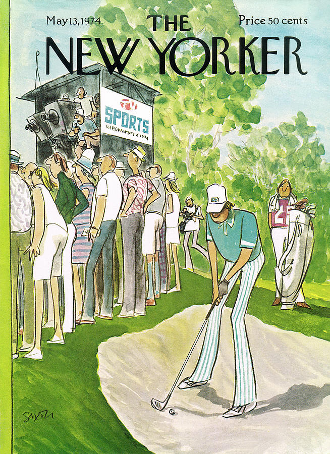 New Yorker May 13th, 1974 Painting by Charles Saxon
