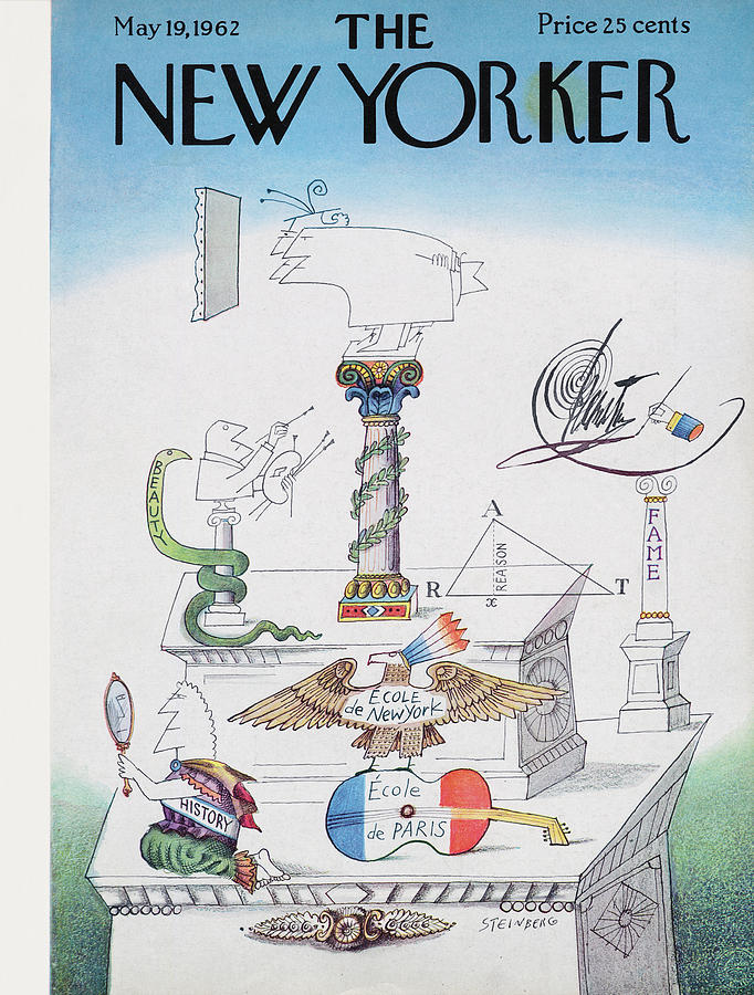 New Yorker May 19th, 1962 Painting by Saul Steinberg