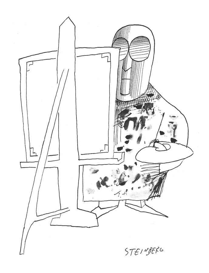 New Yorker May 24th, 1958 Drawing by Saul Steinberg