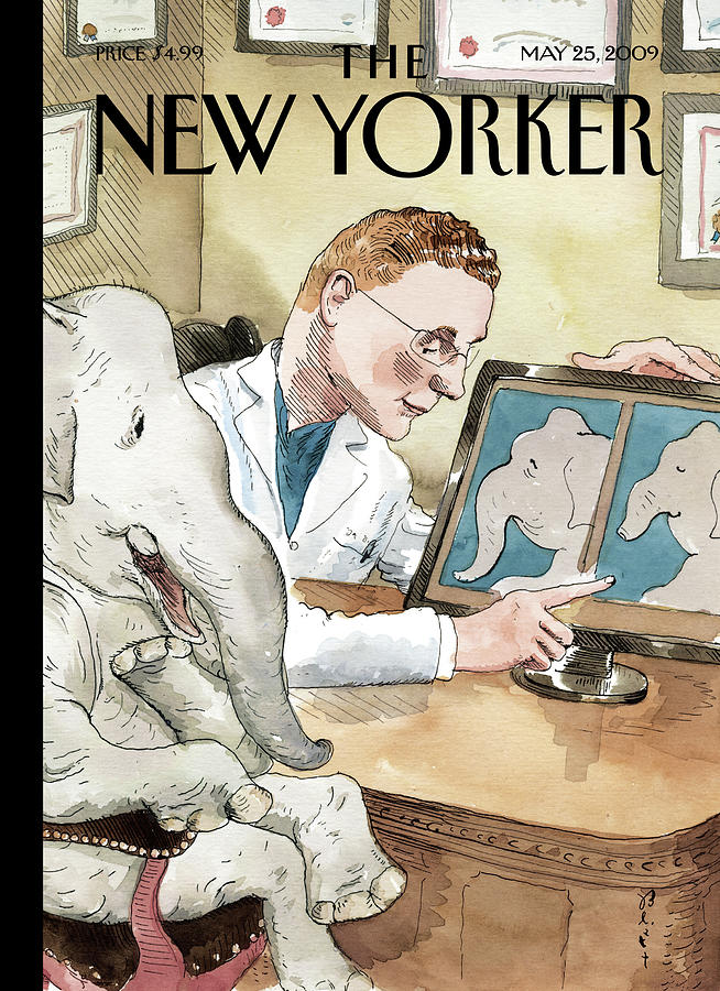 Nip And Tuck Painting by Barry Blitt