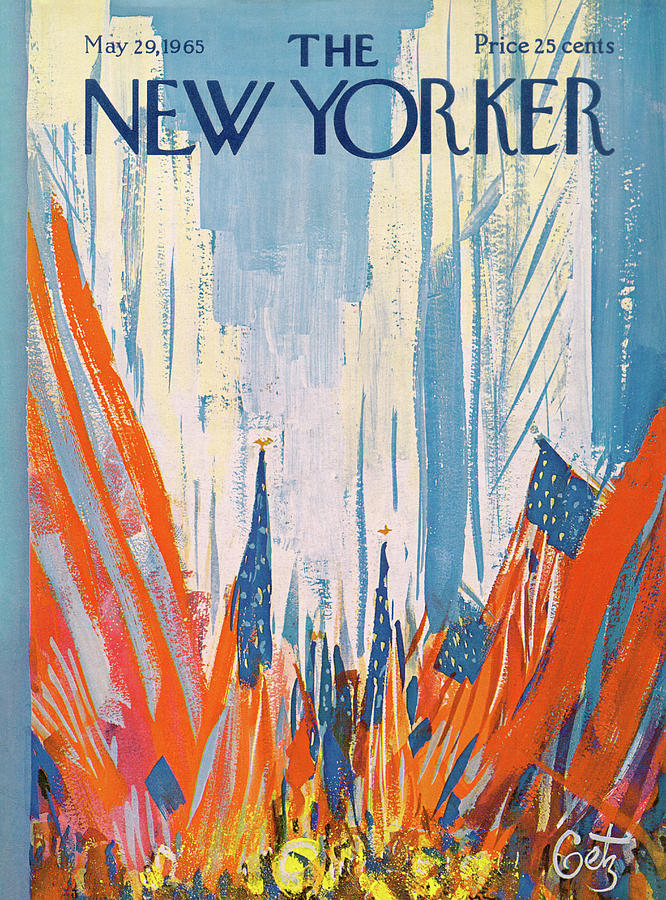 Flag Painting - New Yorker May 29th, 1965 by Arthur Getz