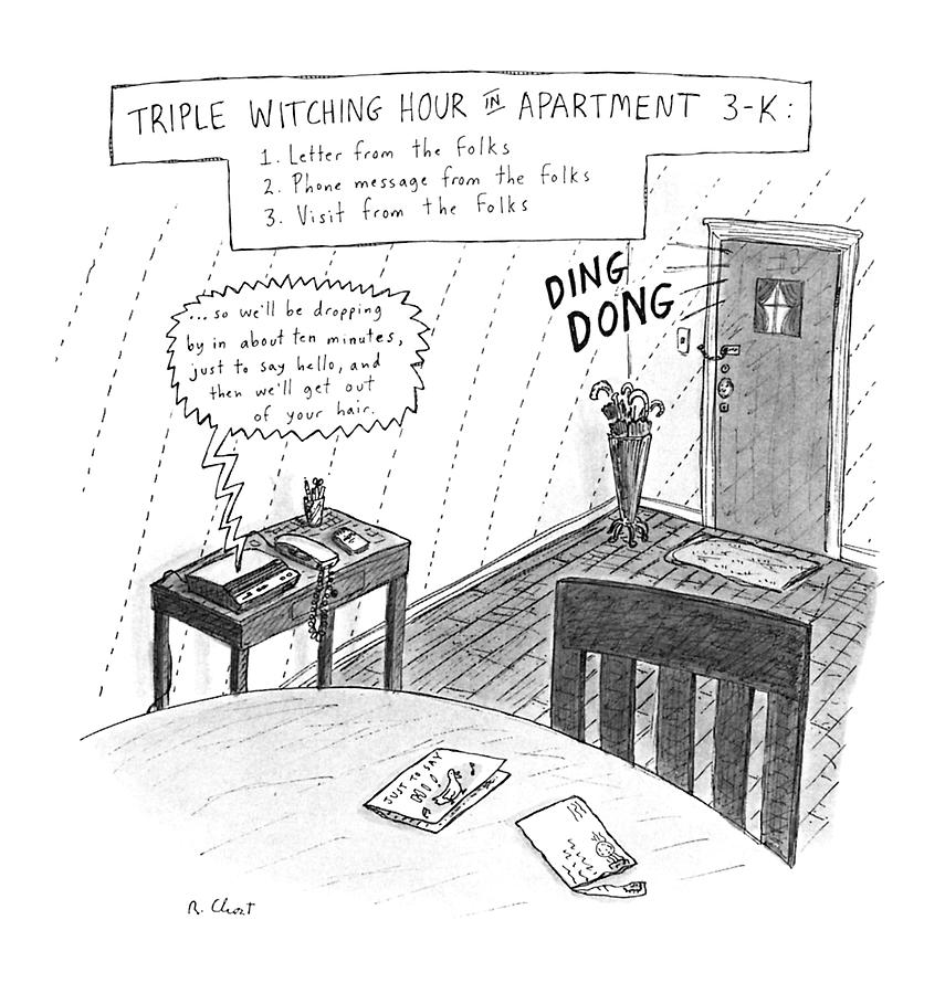 New Yorker May 7th, 1990 Drawing by Roz Chast
