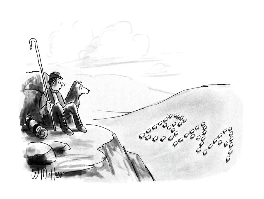 New Yorker May 7th, 1990 Drawing by Warren Miller New Yorker May 7th, 1990 Drawing by Warren Miller
