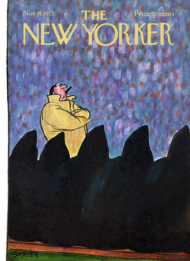 New Yorker November 11th, 1972 Painting by Charles Saxon New Yorker November 11th, 1972 Painting by Charles Saxon