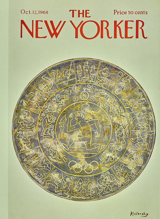 New Yorker October 12th 1968 Painting by Anatole Kovarsky