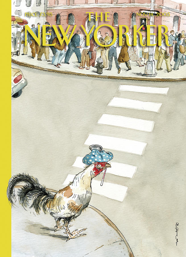 Crossing Over Painting by Barry Blitt