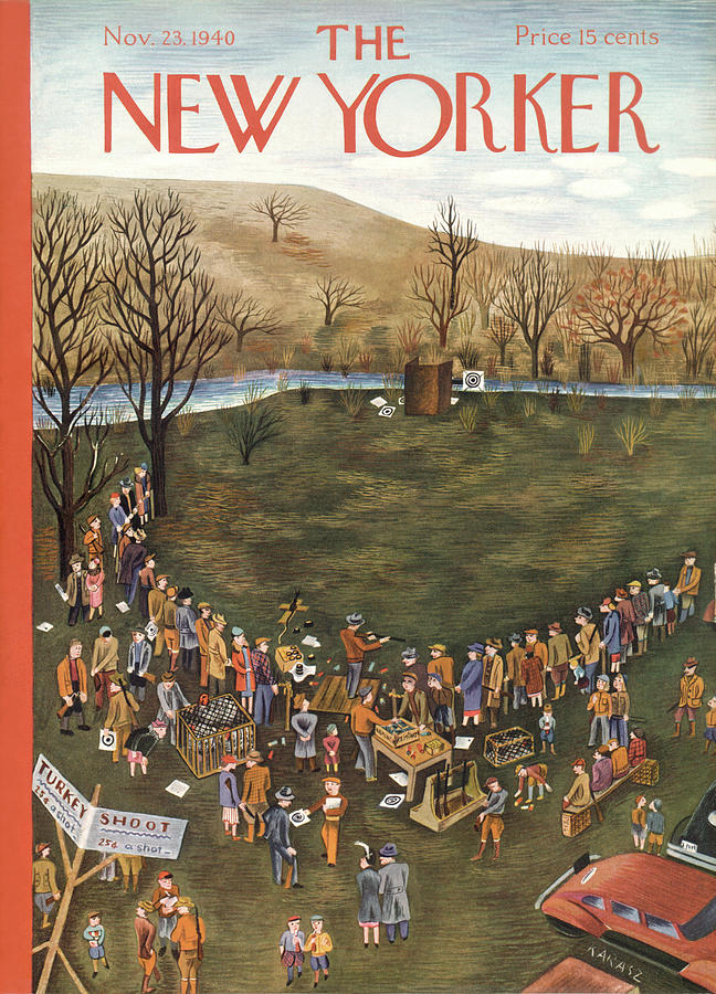 New Yorker November 23, 1940 Painting by Ilonka Karasz