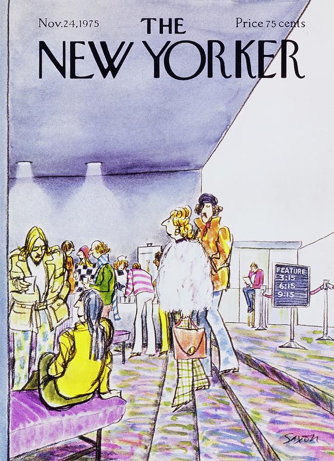 New Yorker November 24th 1975 Painting by Charles D Saxon